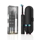 Rotating Electric Toothbrush for Adults with 4Brush Heads , 3 Modes Deep Clean Electric Toothbrush with Rechargeable(BLACK)